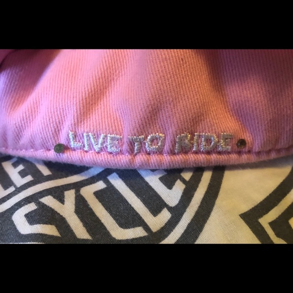 NWT Live to Ride biker visor pink with blue flames - Picture 9 of 9